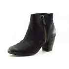 BP. Size 7 M Black Short Boots Leather Zip Boots