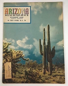 Vintage Arizona Highways Magazine October 1958 ~ U.S. 70 History ~ Overland Mail - Picture 1 of 3