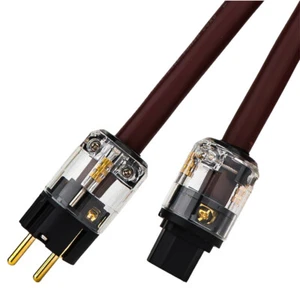 Cable de alimentación de audio HIFI Golden Reference con enchufe de alimentación de EE. UU. enchapado en oro - Imagen 1 de 10