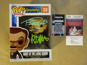 Signed RL Stine & Tim Jacobus Night Of The Living Dummy Goosebumps Funko COA - Picture 1 of 15