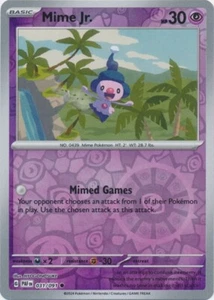 Reverse Holo Mime Jr. 031/091 Common Paldean Fates - Picture 1 of 1