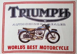 Vintage 80s XL Triumph Motorcycle Issued Authorized Dealer T-Shirt Made In USA - Bild 1 von 15