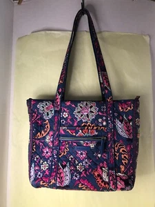 Vera Bradley Dragon Fruit Floral Iconic Carson Tote Purse Bag - Picture 1 of 10