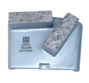 16/20 Grit trapezoid soft bond diamond tool for concrete prep HTC EZ-Change - Picture 1 of 2