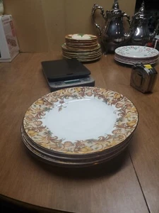 4 Vintage Lenox USA Fruttifero Porcelain Salad Plate 9.25" Imperfections Bin 16 - Picture 1 of 10