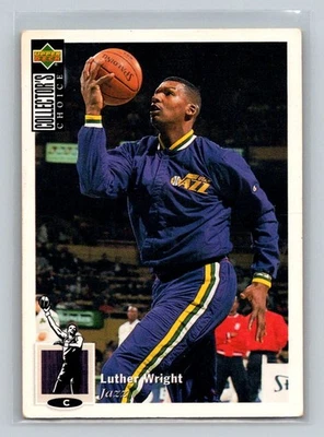 1994-95 Collector's Choice #57 Luther Wright Utah Jazz Basketball Card - Image 1 of 2