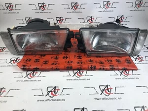 SET ÓPTICAS COMPLETAS DX + SX PILOTO BLANCO ALFA ROMEO ALFA 75 - Foto 1 di 9