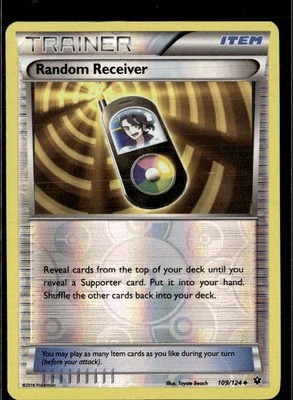 Pokemon Random Receiver 109/124 Fates Collide Reverse Holo Uncommon LP - Image 1 of 2