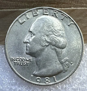 1981 P Quarter Filled Mint Error, Clad Error, DDO/DDR Error - Picture 1 of 22