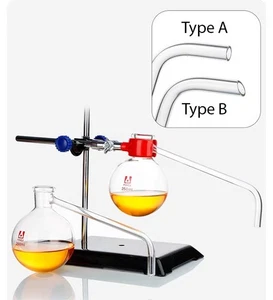Frasco de destilación especial para pruebas de asfalto 250 ml suministro de laboratorio química vidrio - Imagen 1 de 8