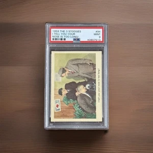 1959 Fleer the 3 Three Stooges #94 I TELL YOU YOUR NOSE IS TOO LONG! PSA 9 - Picture 1 of 3