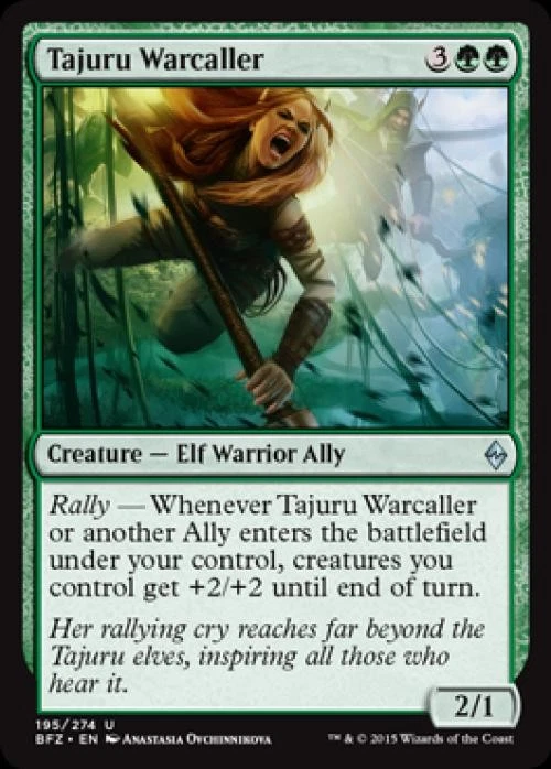 Tajuru Warcaller -Foil Medium Play MTG Battle for Zendikar - Image 1 of 1