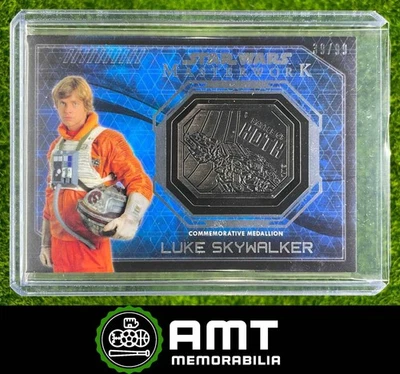 2016 Topps Star Wars Masterwork Luke Skywalker Battle Hoth Medallion 39/99 - Image 1 of 3