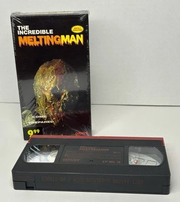 The Incredible Melting Man VHS Orion Horror Gore Tested Black Red Tape Movie - Image 1 of 4