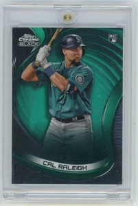 Cal Raleigh 2022 Topps Chrome Black Green Refractor /99 #32 Rookie RC - Bild 1 von 2