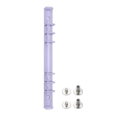 A5 Ring Binder Mechanisms, 1 Set 6-Hole Replacement Binder Planner, Purple - Image 1 of 4