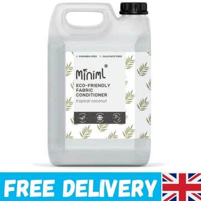 Biodegradable 5L Fabric Softener - Tropical Coconut for Odor Control & Comfort - Image 1 of 4