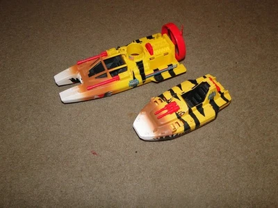 Vintage 1984 G.I. Joe Tiger Shark Tiger Force Speed BARCO + 1986 BOTE PEQUEÑO Foto 1 de 4