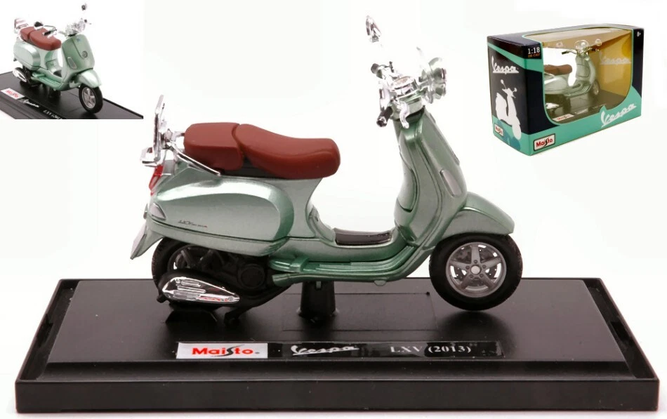 Modelo Colección Vespa Escala 1:18 Maisto VESPA LXV 2013 Modelismo Verde... Foto 1 de 1