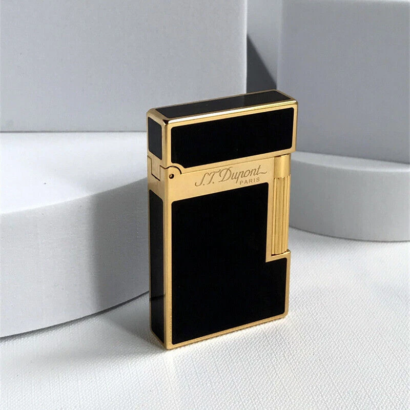 For Memorial S.T Dupont Lighter PING Sound Gas Refillable Brushed/GIFT LL-A04 - Immagine 1 di 4