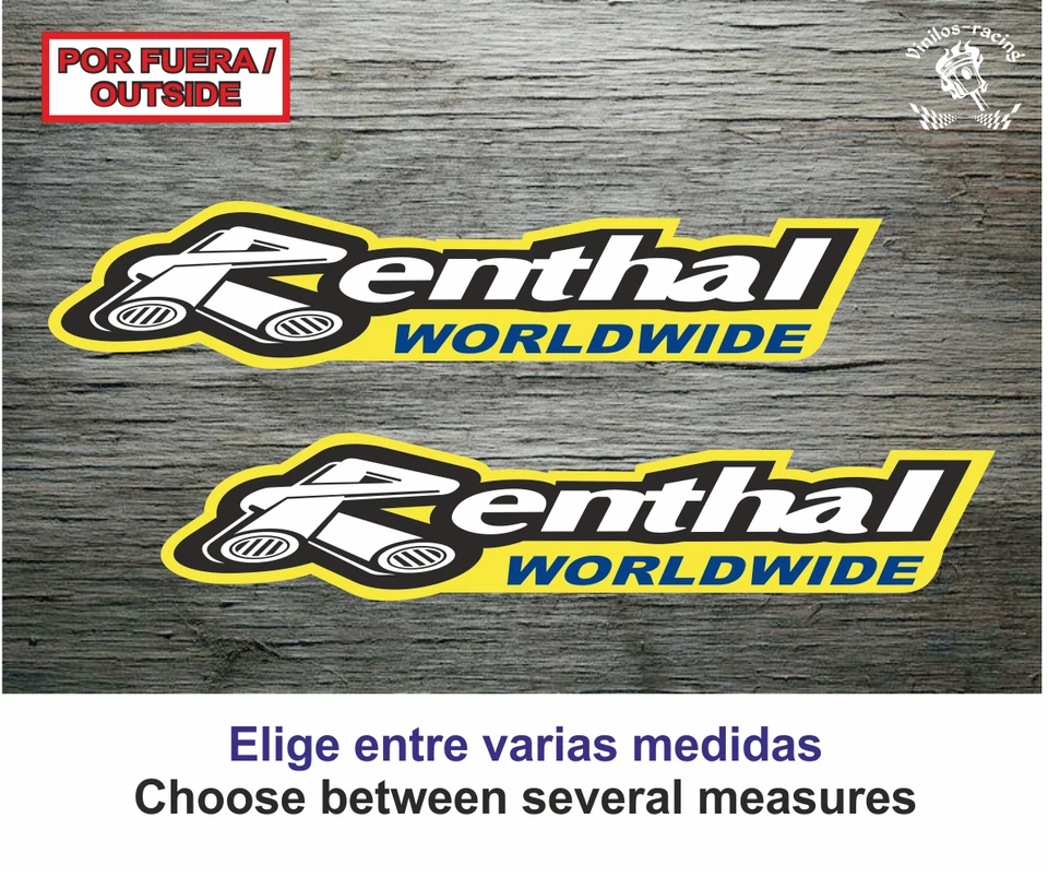 Sticker Vinilo Decal Vinyl Aufkleber Adesivi Autocollant Renthal WorldWide