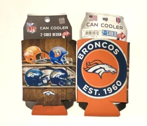 DENVER BRONCOS EVOLUTION KOOZIE CAN COOLER HOLDER NFL - Picture 1 of 1