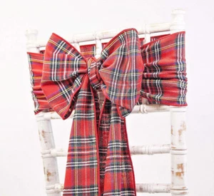 Tovagliolo runner da tavolo fascia tartan natalizio Royal Stewart cena di Natale festiva - Foto 1 di 7