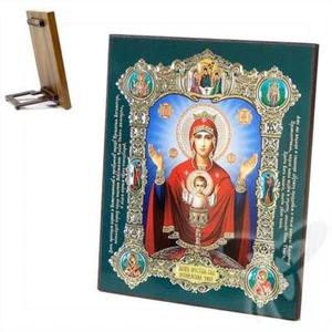Ikone Unversiegbare Kelch Holz 15x18 K Неупиваемая Чаша икона - Picture 1 of 1