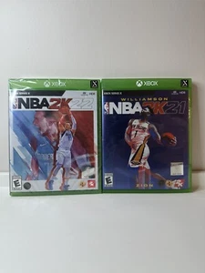 Menge 2 Xbox Series X Basketball Spiele - NBA 2K21 & NBA 2K22 (2K22 Sealed) - Bild 1 von 3