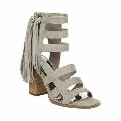 Sandalias para mujer Carlos By Carlos Santana Neveah enjauladas - gris claro talla 8,5 nuevas en caja Foto 1 de 4