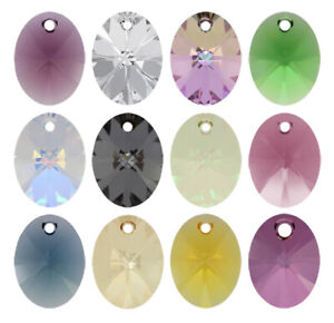 Pendentifs mini cristaux ovales Superior PRIMO 6028 * nombreuses tailles et couleurs