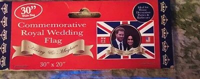 The Royal Engagement And Wedding Of Harry And Meghan 2018 Commemorative Flag - Image 1 of 4