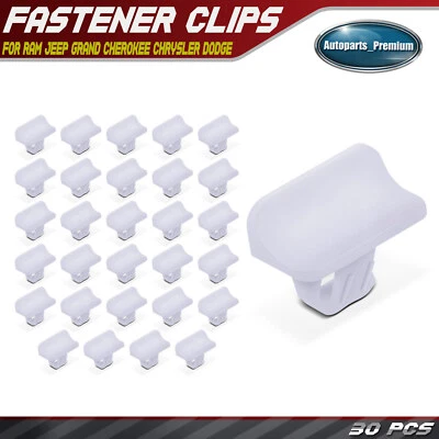30 piezas clips de moldura de nailon sujetadores de retención para Ram 1500 Jeep Chrysler Dodge Foto 1 de 4