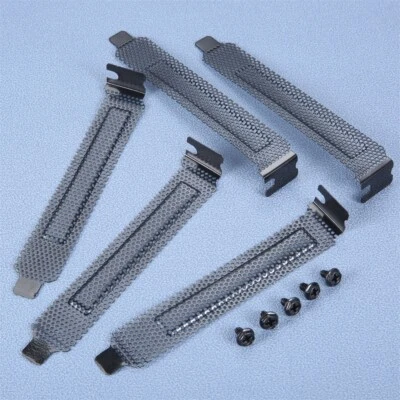 5pcs Black PCI Slot Cover Dust Filter Blanking Plate Cover up Open PCI Slots - Image 1 of 4