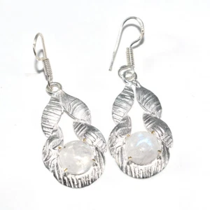 Rainbow Moonstone Gemstone Christmas Jewelry Earring 1 u533 - Picture 1 of 7