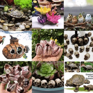 Artificial Aquarium Fake Plant Fish Tank Ornament Landscaping Scenery Background - Picture 1 of 63