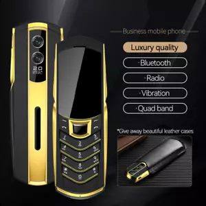 Unlocked Business Luxury Metal Body Leather Mobile Phone Dual SIM GSM Cellphone - Picture 1 of 24