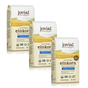 100 % Bio Einkorn Allzweckmehl, 2 Pfund. Tasche, 3 Stück - Bild 1 von 6