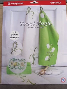 Toalla Magic Designs Bordado por Husqvarna Viking con CD-ROM NUEVO #214 - Imagen 1 de 4