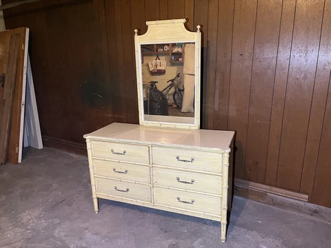 Henry Link Dresser With Mirror Cover