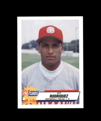 1993 FLEER PROCARDS MINOR LEAGUE MARTINSVILLE PHILLIES #3485 NATE RODRIQUEZ - Image 1 of 2