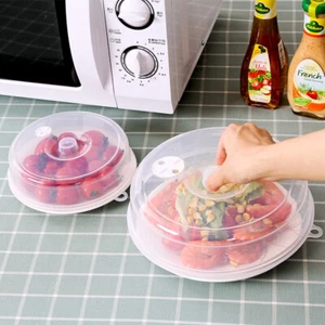 Food Plate Dish Lid Covers Vents Splatter Ventilated Kitchen for Microwave - Picture 1 of 7