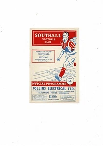 1958/59 Southall v Hendon Middlesex Senior Cup Football Programme - Picture 1 of 3