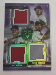 Berrios/Kepler/Rosario 2020 Triple Threads Twins #04/27 Triple Relic Card - Picture 1 of 2