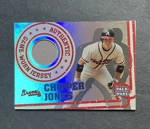 2005 Topps Pack Wars Relics Chipper Jones #PWR-CJ HOF Game Used Jersey Patch - Picture 1 of 2