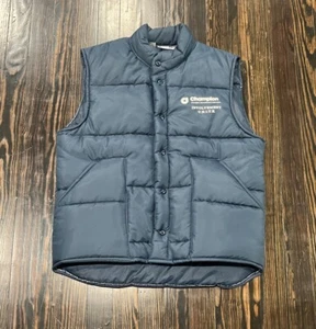 King Louie Vintage Quilted Vest Men’s Large Blue Nylon Made In USA - Picture 1 of 6