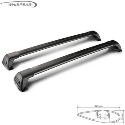 Barre portatutto portapacchi alluminio nero Lancia Delta 2008-2015 - Immagine 1 di 2