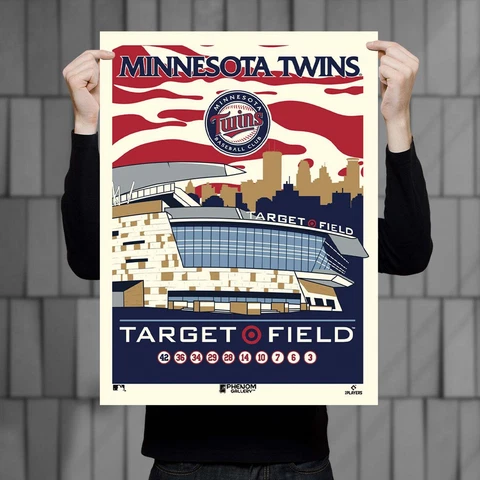 Phenom Gallery Minnesota Twins Target Field 18" x 24" Serigraph Print (Printer P Cover