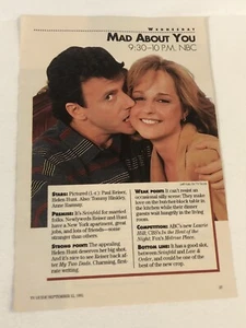 Mad About You Vintage Print Ad Helen Hunt Paul Reiser TPA20 - Picture 1 of 2