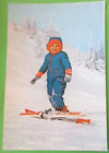 AK Rum&#228;nien Romania - Sinaia  - Ski Gebiet Kind 1980er Jahre-Kinder Ski Schnee
